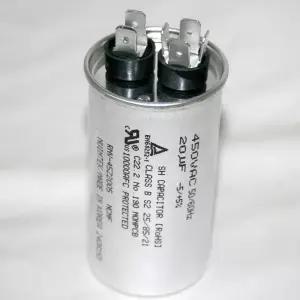 원형모터콘덴서 450V 20uf 2+4단자 러닝콘덴서 모터기동 에어컨 실외기 보일러 냉동기 캐퍼시터