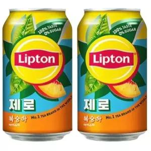 립톤 제로 복숭아 아이스티 355ml 24캔