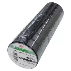 3M 170 고성능 전기테이프 검정색 19mm x 10M 10개입절연 용품 무절연 보수용 보수재 수리 무테이프 컬러