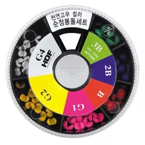 논산/한국낚시물류/해동조구사/천연고무 컬러 순정봉돌 세트/HA-709
