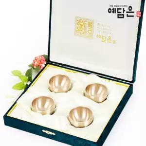 예담은 방짜유기 황금복잔4P 명절선물 집들이선물 부부술잔 전통술잔 장인이만든 황금잔