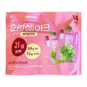 랩노쉬 슬림쉐이크 45g x 14개 - 제주말차맛
