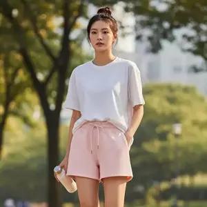 [옷자락]여자 베이직 밴딩 루즈핏 여름 트레이닝 바지