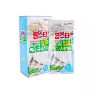 배수구거품세척제 홈스타 발포 배수구세정제 3회분 거품형 싱크대
