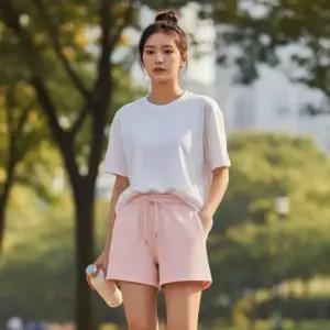 이지 숏팬츠 반바지 캔씨클 꾸안꾸 쫀득 4부 데일리 홈웨어 꾸아꾸 여름