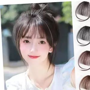 시스루뱅 앞머리 가발 헤어피스 부분가발 똑딱이 메이크업