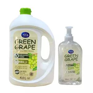 무궁화 키친솝 주방세제 4L+700ml 친환경 천연 포도숙성초 코스트코