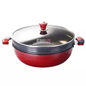 키친아트 찜냄비 경질 찜솥 채반 찜기 찜통 2단 28cm [BOL31455]