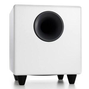 Audioengine S8 전원 공급 서브우퍼 u2013 250W 무선 지원 8인치 베이스 스피커 | 홈 시어터, 음악 및 게임용 - 화이트