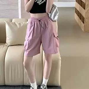 카고쇼츠 RNR 0163 카고 스트링 반바지 밴딩