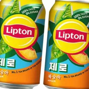 (다올)립톤 아이스티 제로슈가 복숭아 355ml 24캔