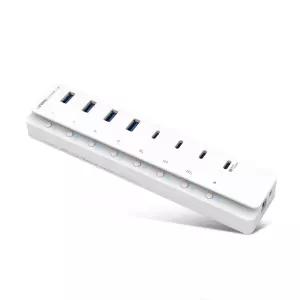 IPTIME 8포트 초고속 USB 유무전원 허브 UH1008C-QC