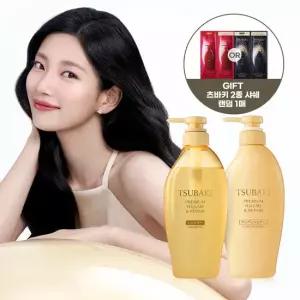 츠바키 프리미엄 볼륨 앤 리페어 샴푸 + 컨디셔너 + [증정]츠바키 2종 샤쉐 1매