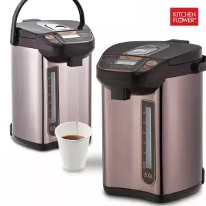 키친플라워 5L 대용량 빅 스마트 보온포트 5L JP750WH 무선 전기 티 분유 커피 포트 전기주전자