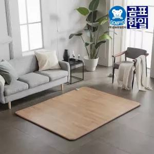 [곰표한일] 탄소 온돌마루 전기매트 (140 x 183 더블) 원목마루원단사용 100%완벽방수 긁힘찍힘에강한특수표면코팅 탄소열선사용 빠른열전도+안전성 13mm두께쿠션