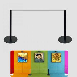 국내산 전시장 박물관 로프형 흑색 400mm 슬림 차단봉 행사장 컨벤션 관공서