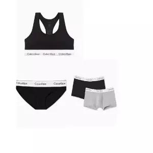 [Calvin Klein Underwear](강남점)모던코튼  브라렛+팬티 남성드로즈2PK 커플세트 (UB1 QF8493AD-F3787A...