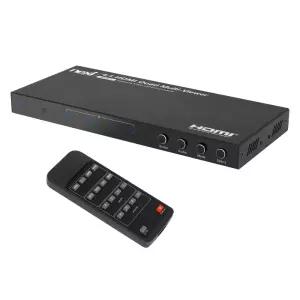 HDMI 4:1 모니터 화면 분할기 Full HD 영상 교차 선택기 셀렉터 /멀티 뷰어 WISENX1477