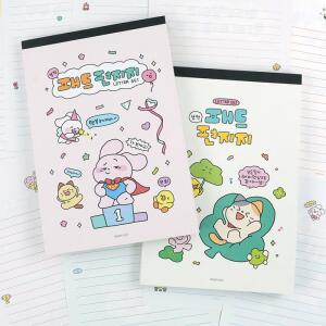 [핑크풋] 부적 패드 편지지 2개세트