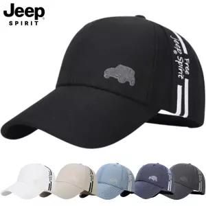 지프 JEEPSPIRIT 남녀공용 캐주얼 야구 모자 볼캡 사계절 라운드 캡모자 일상패션 캠핑패션 여성 남성 커플 남자 여자 CA0386