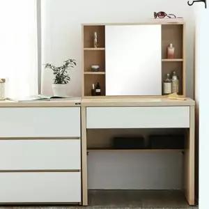 인터데코 화장대서랍장 83cm (콘솔서랍장+수납거울) TP429