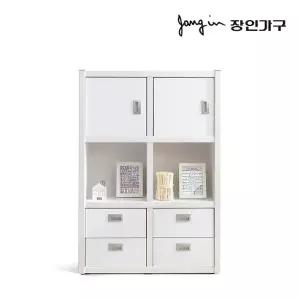[장인가구]마카롱 800 3단 콤비 책장
