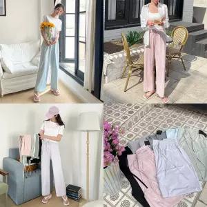 바니 일자 트레이닝 밴딩 팬츠 홈웨어 B24P208