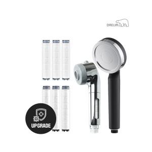 대림바스 디클린 히든필터뷰어 주방용헤드+샤워기 와이드형(무광블랙)+항균 플러스 리필필터(3개입) SET
