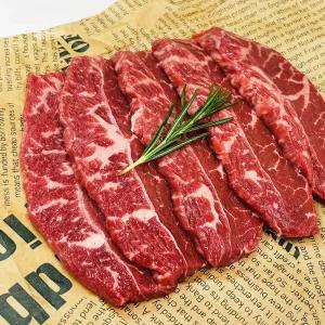 [정육의달인] 국내산 1등급 소고기 대용량 부채살 1kg (200g 5팩) 로스 구이용