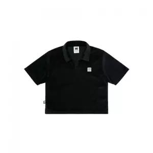코닥 KODAK 에센셜 테리 크롭 폴로티셔츠 우먼 BLACK