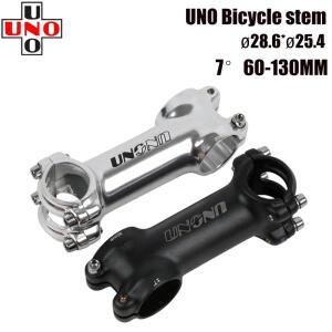 UNO 초경량 MTB 로드 스템 자전거 포크 마운틴 칼로이 블랙 실버 7 도 28.6 25.4mm 60 130mm
