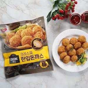 간편식 가정식 튀김요리 퀴진 크리스피 한입돈까스 450g x 3개