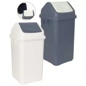 사각 스윙 뚜껑 쓰레기통 50L 1P 휴지통 분리수거통 WC1199D