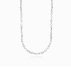 [로이드]화이트 타임리스 3MM 베이직 테니스 목걸이 LLNB23303T