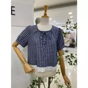 [갤러리아] [레코브]레이스체크블라우스(LG41F7BL013X)