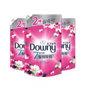 다우니 탈취파워 목련과 베리 초고농축 섬유유연제 1.6L 3개