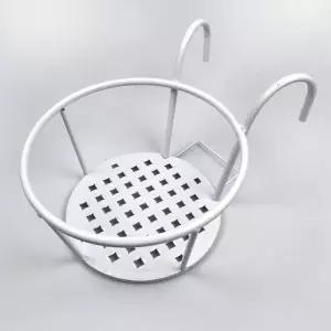 베란다 화분 정리 화이트 철제 화분걸이대 /화분받침대/화분받침/화분다이