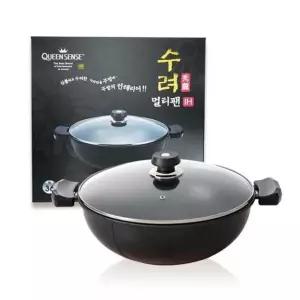 고품질 인덕션 냄비 36cm 멀티팬 국 찌개 조림 튀김 요리 웍 통주물팬 (WE923D6)