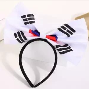 응원 태극기 머리띠 축구 월드컵 체육대회 파티 스포츠 리본 헤어밴드