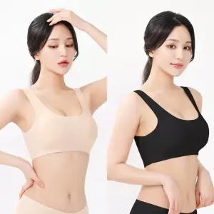 고아라 쿨 냉감 여성 노와이어 심리스 스포츠 브라 탑 GB5491