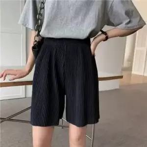 빅골지 플리츠 4부 반바지 3color