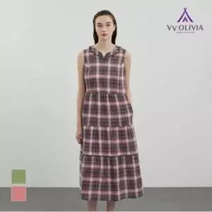 [올리비아로렌] MG01 체크 프린트 원피스 VVCOA4M5261 (50505436)