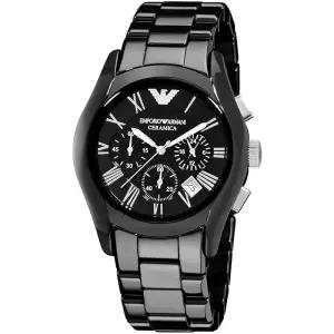 EMPORIO ARMANI(엔포리오 아르마니) 세라미카 남성용 시계 블랙 AR1400