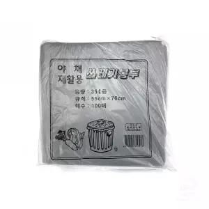 쓰레기봉투 100매 35l 야채재활용 흑색 비닐봉지 분리수거비닐 야채봉투 비닐봉투