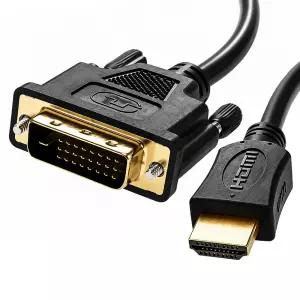 양방향 HDMI to DVI 변환 케이블 듀얼 모니터 연결 선 5M
