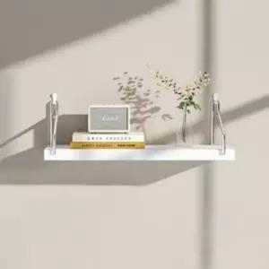 공간데코벽선반(40x15cm)(화이트)무타공우드선반/벽선반/인테리어선반/벽걸이선반/원목벽선반/우드벽선반