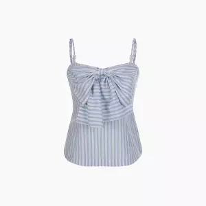 [에고이스트][BLUE LABEL]리본 스트라이프 블라우스 ES2OBL12