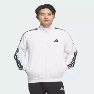 아디다스 3-스트라이프 레귤러 핏 더블 니트 트랙탑 KR6431