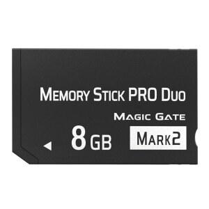 오리지널 8GB 메모리 스틱 프로 듀오 MARK2 PSP1000 2000 3000과 호환되는 고속 메모리 스틱 듀오 사이버샷 DSC 카메라 메모리 스틱 카드용으로 작동합니다
