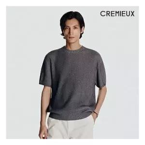 다니엘크레뮤 26SS 워셔블 린넨 블렌드 크루넥 니트